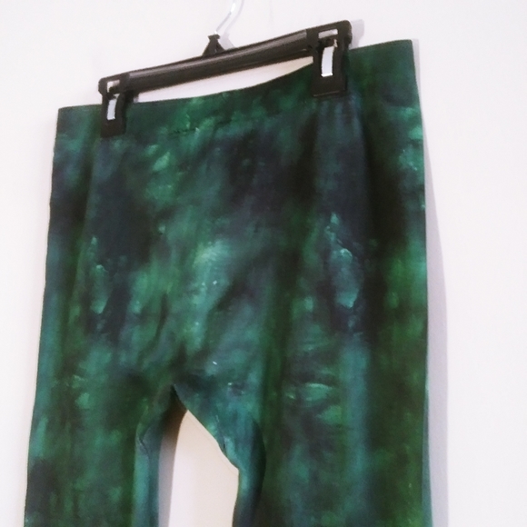 Dex Woman Green & Black Leggings Medium - Picture 4 of 11